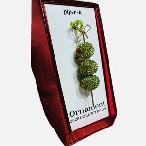 NWT ⚜️🫒⚜️ Piper K Green Olive Ornament 2025 Collectibles